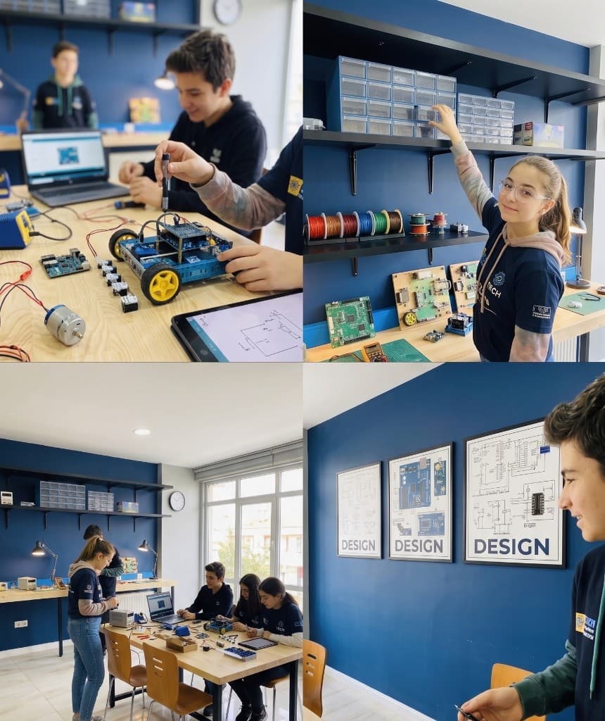 Maker216 atölyesinde takım çalışması